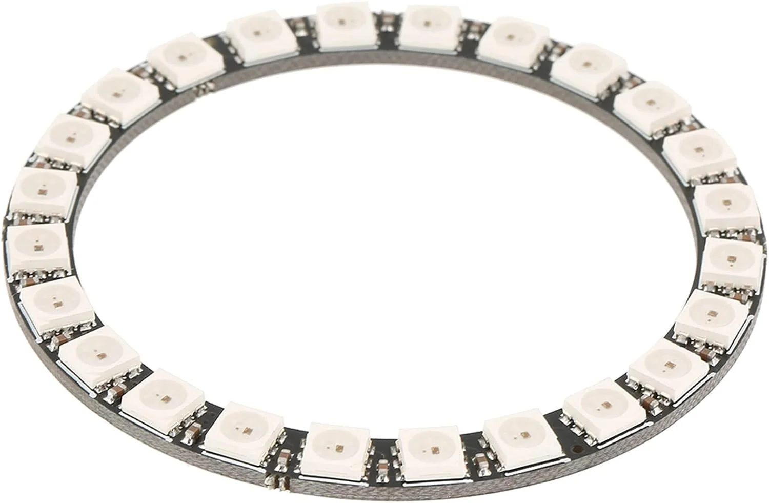 حلقه نئوپیکسل 24 LED دیود، آردوینو 5050، چراغ تکی، 24 بیتی، حلقه LED RGB 5050، چراغ عکاسی و فیلمبرداری با درایورهای یکپارچه حلقه نئوپیکسل 24 LED دیود، آردوینو 5050، چراغ تکی، 24 بیتی، حلقه LED RGB 5050، چراغ عکاسی و فیلمبرداری با درایورهای یکپارچه