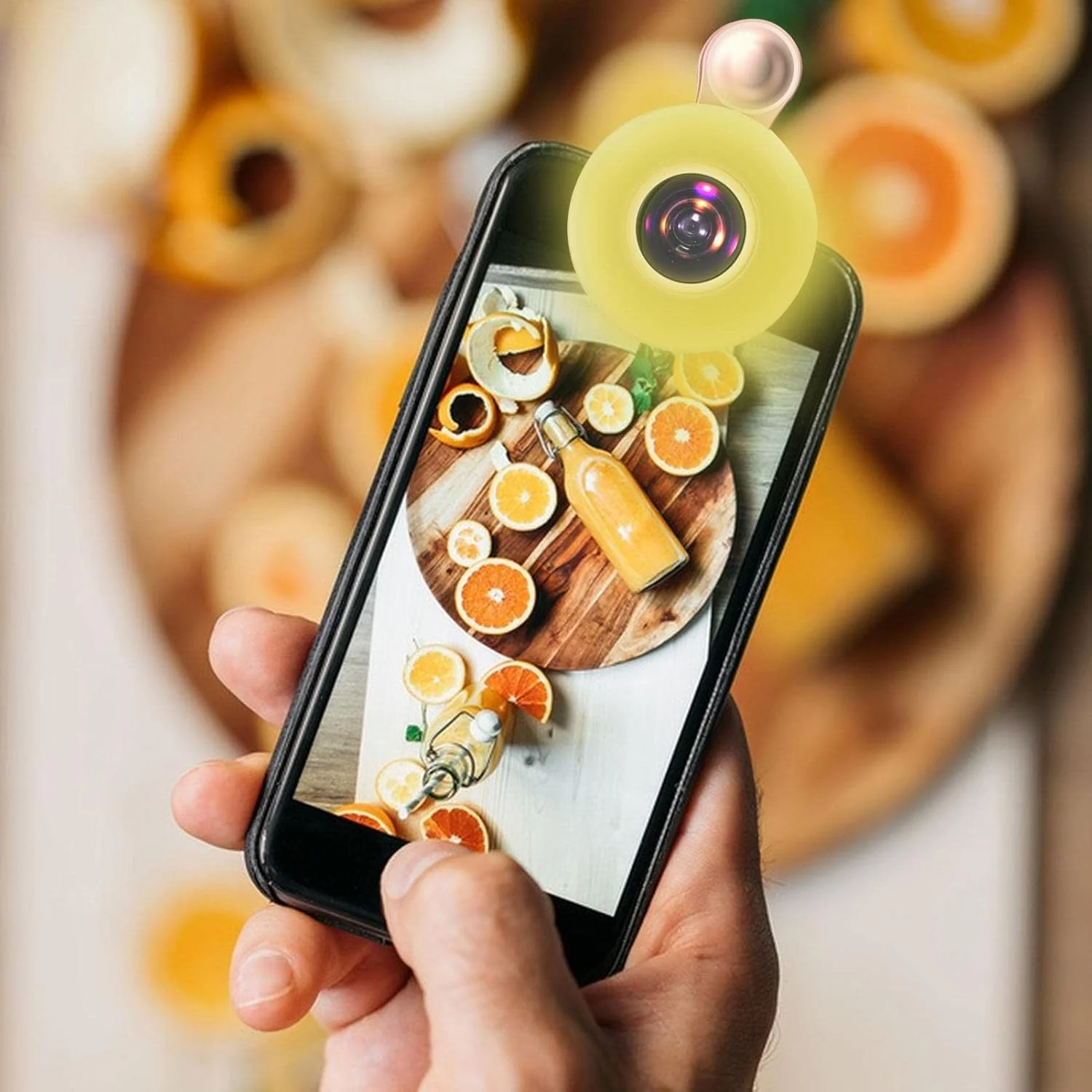 لنز ماکرو و چراغ LED برای موبایل - لنز زوم 15X - کیت لنز کلیپسی سلفی موبایل | نور LED با کیفیت بالا برای نورپردازی فوق العاده روشن عکس و فیلم لنز ماکرو و چراغ LED برای موبایل - لنز زوم 15X - کیت لنز کلیپسی سلفی موبایل | نور LED با کیفیت بالا برای نورپردازی فوق العاده روشن عکس و فیلم