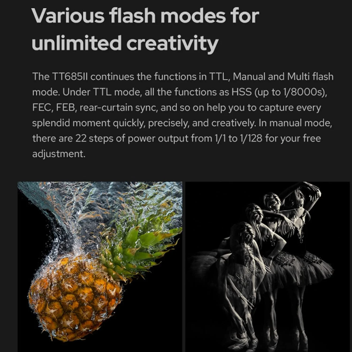 فلاش گودکس TT685II-F برای دوربین های فوجی TTL Speedlight، سیستم بی سیم 2.4G X، فلاش پرسرعت HSS 1/8000S برای دوربین های فوجی X-T2 X-T1 X-T10 X-A3 X-E1 X-Pro1 X100F X100T (به روز شده TT685F)