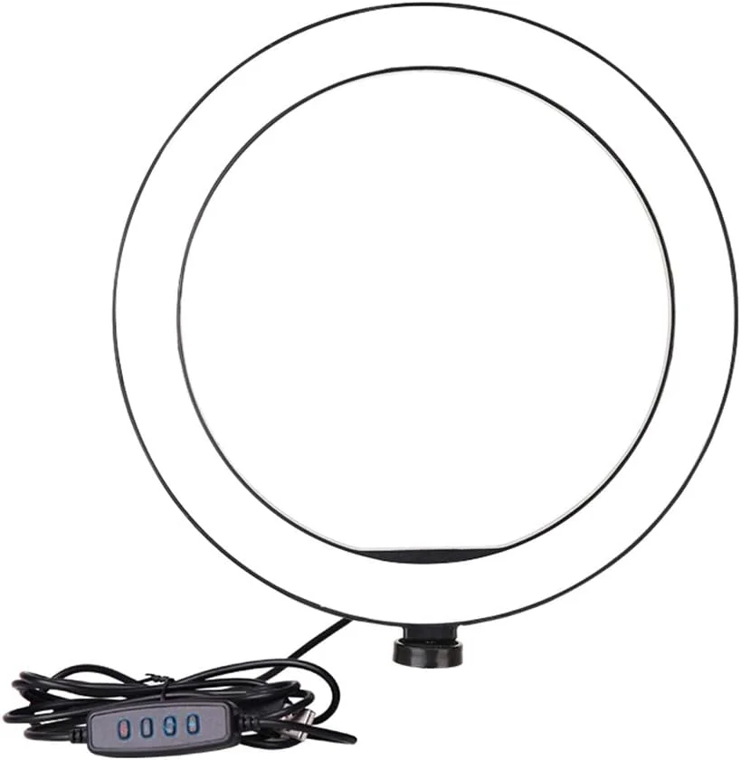 نور حلقه ای سلفی قابل حمل و شارژی برای پخش زنده و عکاسی