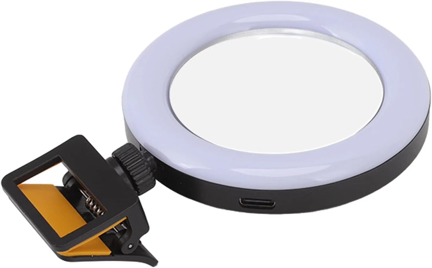 نور پرکننده گوشی هوشمند، 3 دمای رنگ، قابل شارژ، 5 سطح روشنایی، گیره کوچک نور حلقه ای سلفی برای عکس های شب