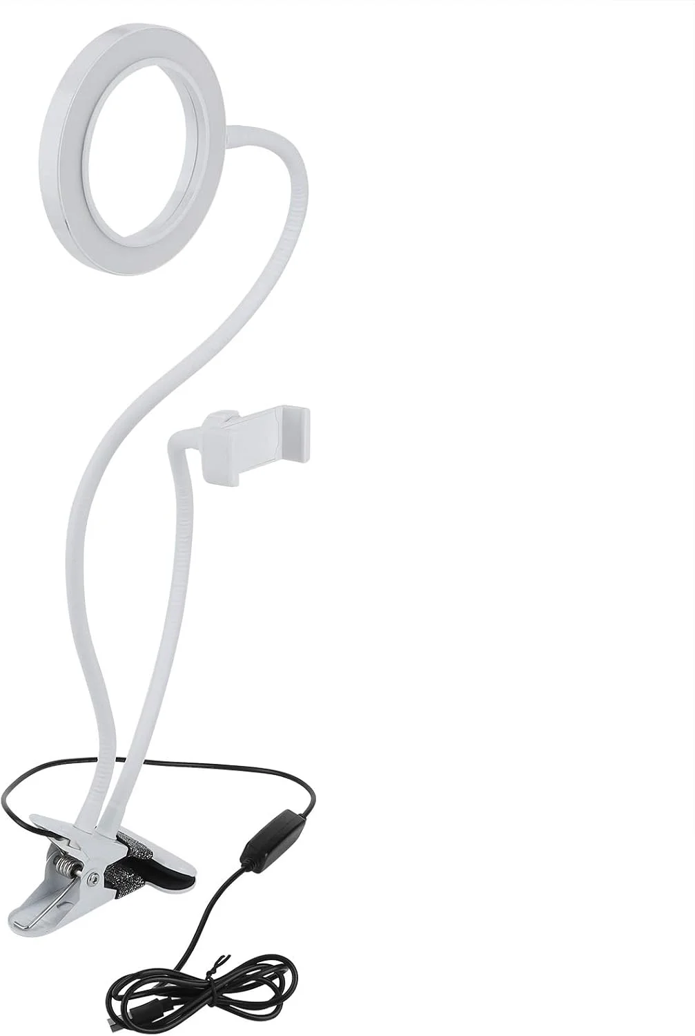 نور حلقه ای سلفی با نورپردازی ال ای دی دوربین، قابلیت قرار دادن تلفن همراه، مناسب برای پخش زنده، آرایش