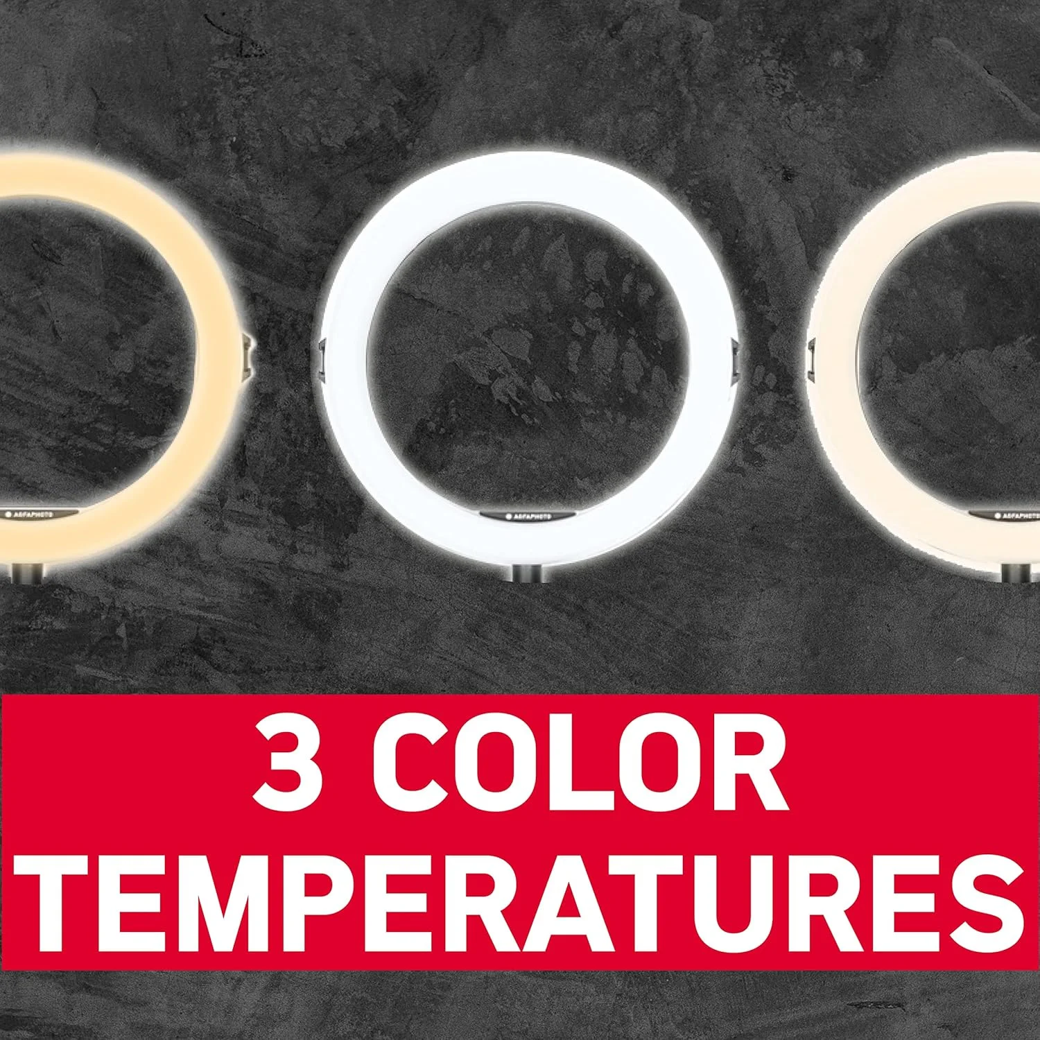 حلقه نور AgfaPhoto Ring Light Realiview ARL11 به همراه سه پایه - نور LED برای تلفن، عکس، سلفی، ویدیو، یوتیوب، آرایش حلقه نور AgfaPhoto Ring Light Realiview ARL11 به همراه سه پایه - نور LED برای تلفن، عکس، سلفی، ویدیو، یوتیوب، آرایش