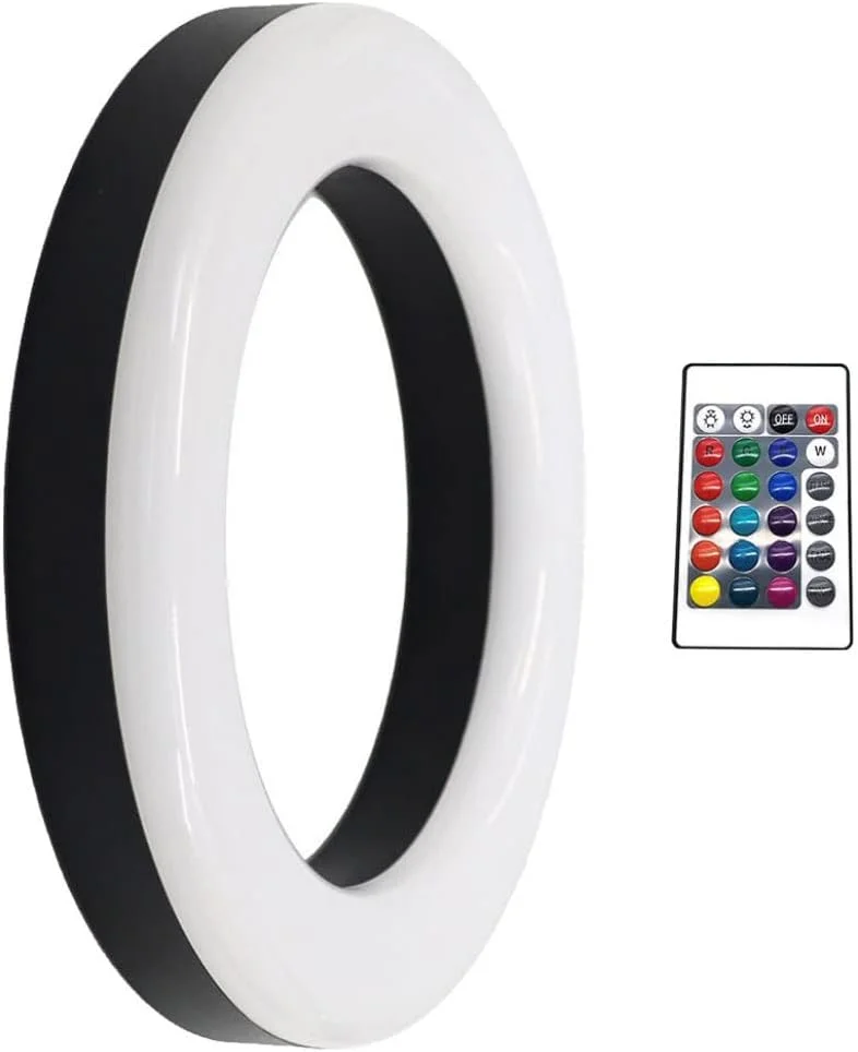 چراغ حلقه ای LED رنگی با کنترل از راه دور، نور آرایشی، چراغ های جوی محیطی USB، چراغ حلقه ای پنلی برای اتاق خواب آرایش