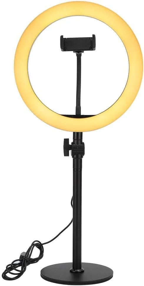 نور حلقه ای ال ای دی برای پخش زنده، عکاسی استودیویی، سالن زیبایی، نور پرکننده تاتو، نور حلقه ای ال ای دی، نور پرکننده، نور پرکننده سلفی، نور حلقه ای ال ای دی برای پخش زنده، نور پرکننده تاتو (مشکی)(مشکی)