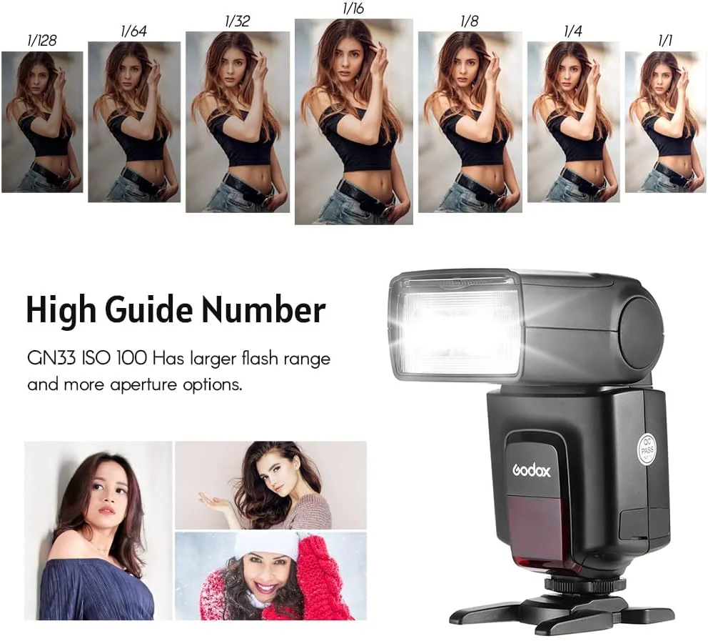 فلاش دوربین OUNA مدل TT520Ⅱ یونیورسال به همراه فرستنده بی‌سیم AT-16 2.4G، عدد راهنمای 33، حالت‌های S1 S2، جایگزین برای پنتاکس