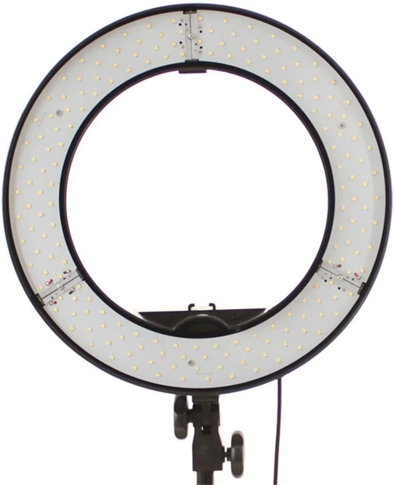 نور حلقه ای Samnuerly 14 اینچی به همراه پایه نگهدارنده موبایل مناسب برای سلفی، نور حلقه ای LED برای پخش زنده، عکاسی پرتره و آرایش (مشکی، 50x12x52 سانتی متر)