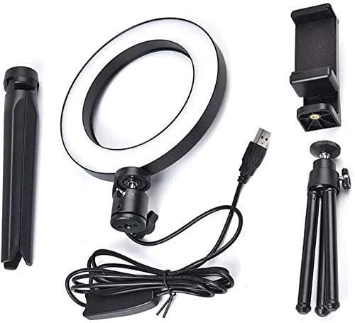 کیت نور حلقه ای LED دیمر دار Samnuerly با پایه نور، نور حلقه ای سلفی با نگهدارنده تلفن، 3 حالت نور، پخش زنده، آرایش، ولاگ کیت نور حلقه ای LED دیمر دار Samnuerly با پایه نور، نور حلقه ای سلفی با نگهدارنده تلفن، 3 حالت نور، پخش زنده، آرایش، ولاگ