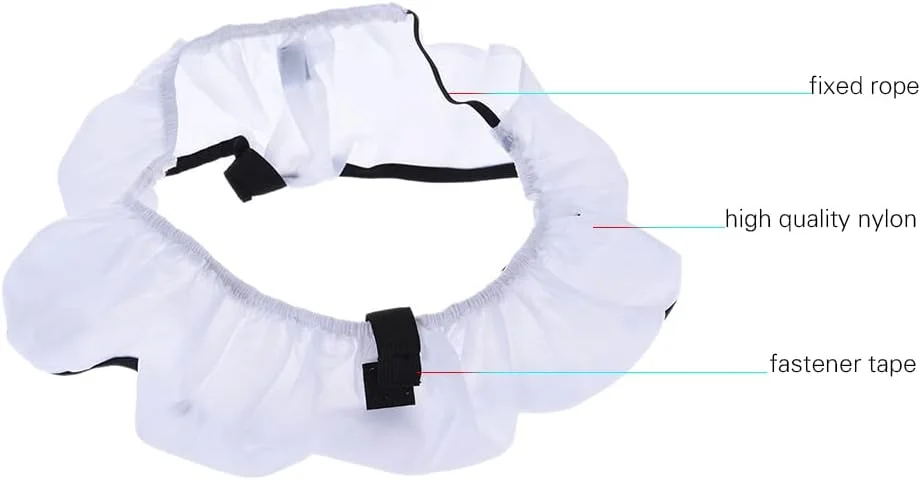 کیت دیفیوزر پارچه ای نرم کننده نور فلاش اسپیدلایت عکاسی OUNA برای LA-650B LA-650D FA-75D FA-75C و هر فلاش حلقه ای فلورسنت 18 اینچی