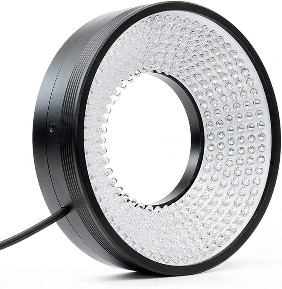 حلقه نور سفید 120 میلی متری HTENG VISHI LED 24V برای تشخیص و شناسایی دوربین های صنعتی