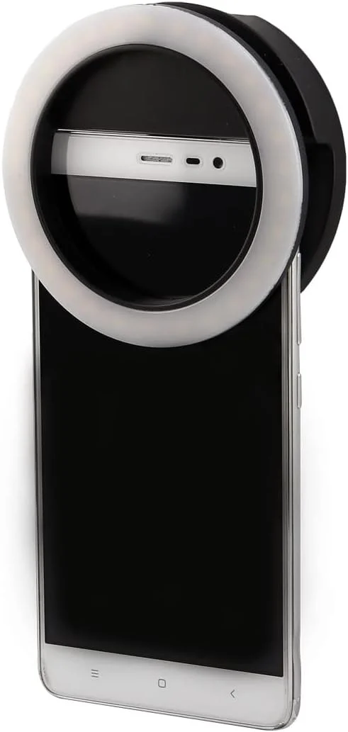 حلقه نور مشکی قابل شارژ با 30 ال ای دی با روشنایی 4 سطح برای گوشی های هوشمند اندروید حلقه نور مشکی قابل شارژ با 30 ال ای دی با روشنایی 4 سطح برای گوشی های هوشمند اندروید