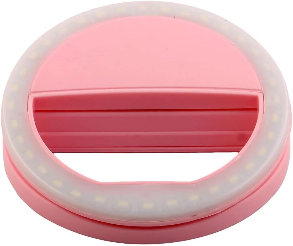 حلقه نور صورتی قابل شارژ با 36 LED برای گوشی های هوشمند اندروید