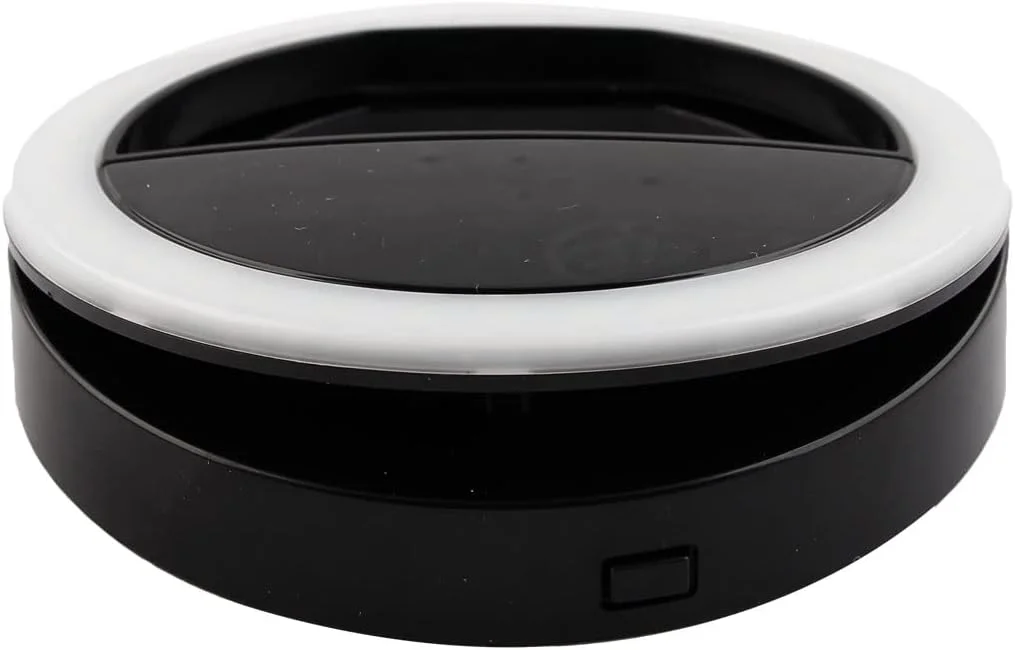 نور حلقه ای 36 LED با 3 سطح روشنایی قابل تنظیم، باطری خور، مشکی، مناسب برای گوشی های هوشمند اندروید