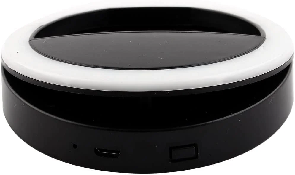 نور حلقه ای قابل شارژ و کم نور شونده با 36 LED مشکی برای گوشی های هوشمند اندروید