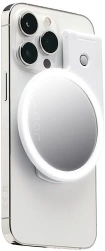 نور حلقوی JOBY Beamo، سازگار با MagSafe، نور حلقوی LED، قابل استفاده با هر تلفن هوشمند به لطف حلقه چسبی موجود، نور حلقوی برای تلفن های همراه، نور حلقوی مغناطیسی سازگار با