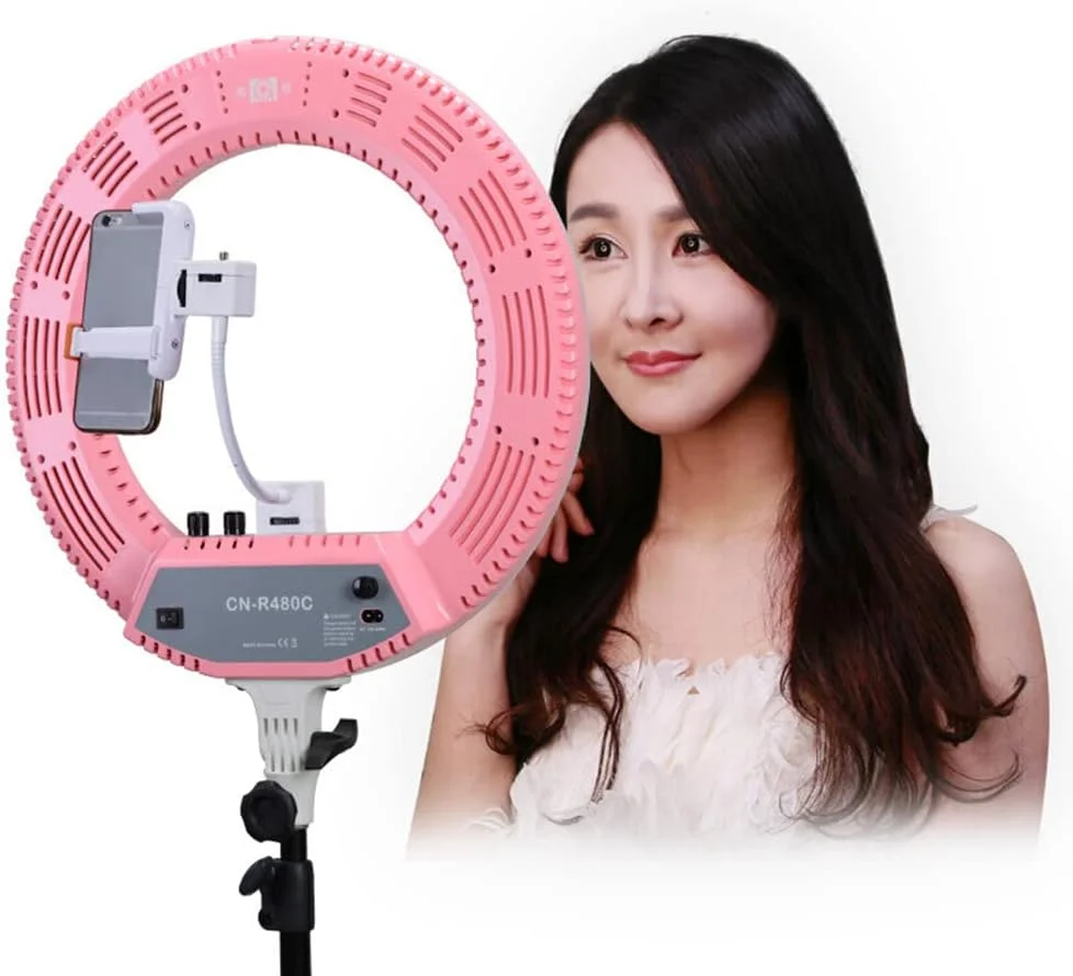 حلقه نور ال ای دی eWINNER (R480، صورتی)