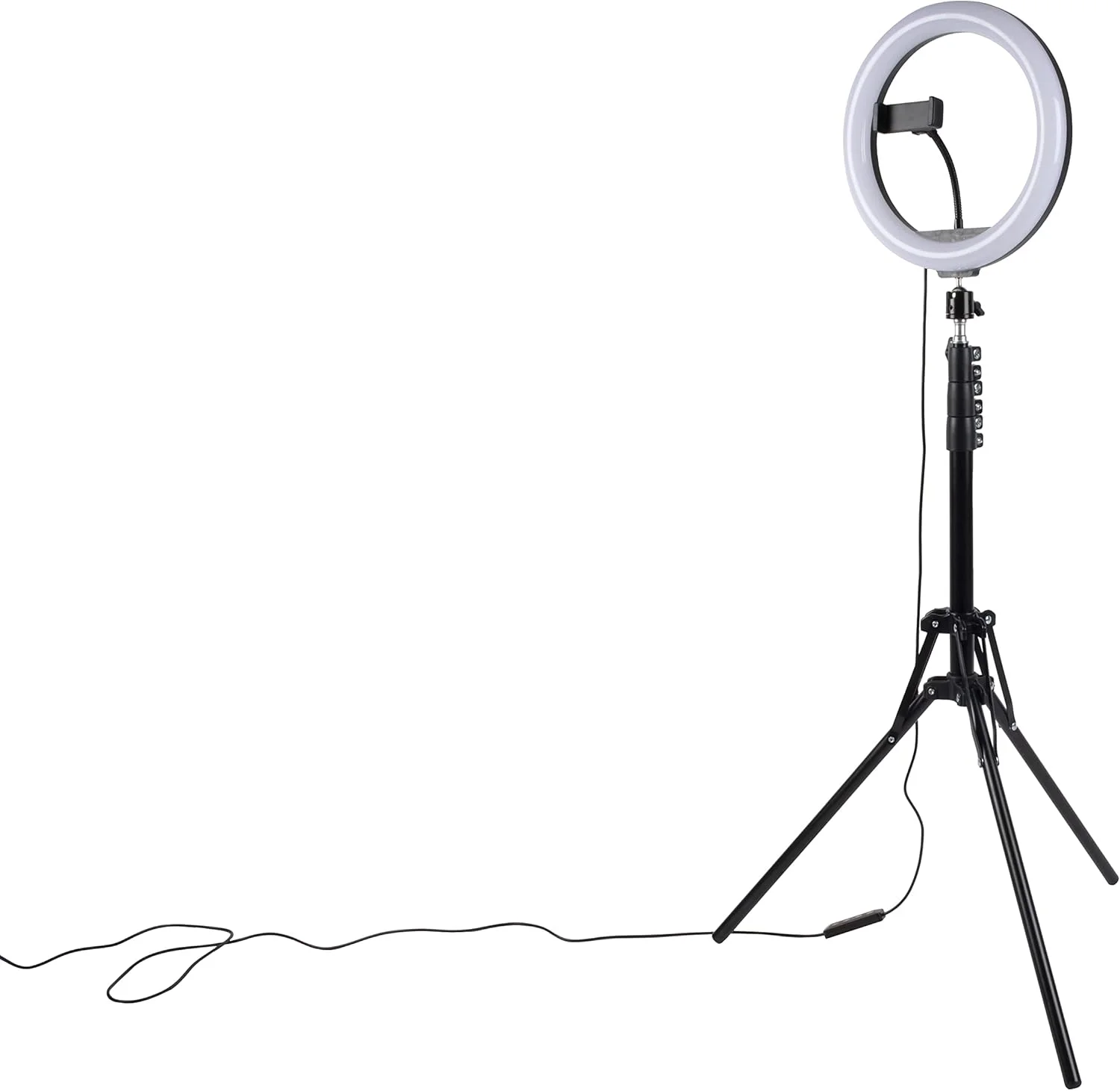 حلقه نور ال ای دی Konix Geek Star کوارتز 26 سانتی متری برای گوشی های هوشمند - سه پایه تلسکوپی - شامل کنترل از راه دور