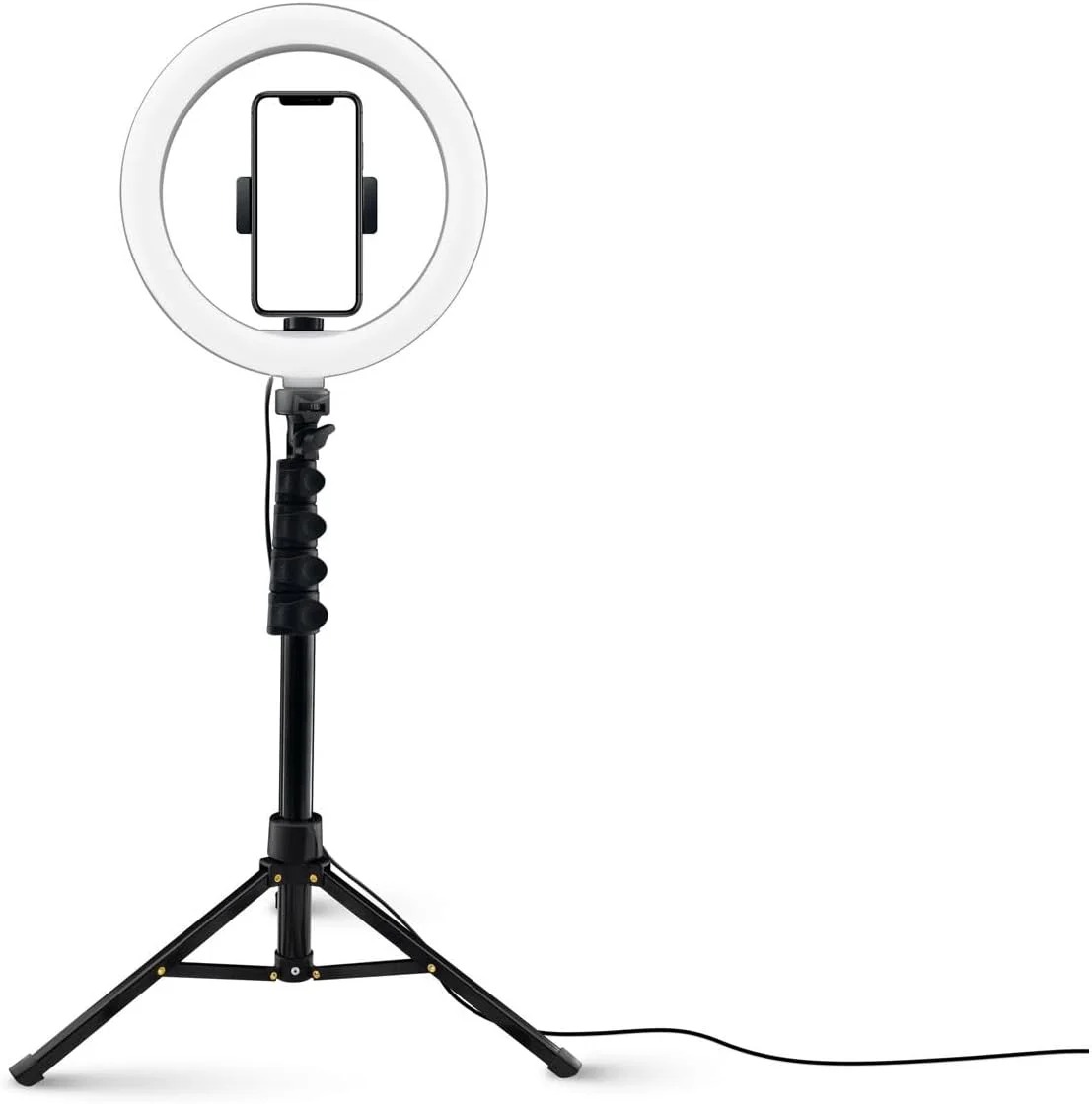 Mackie M-Caster سری Live، نور حلقه ای 10 اینچی با پایه تلسکوپی (mRING-10)، مشکی