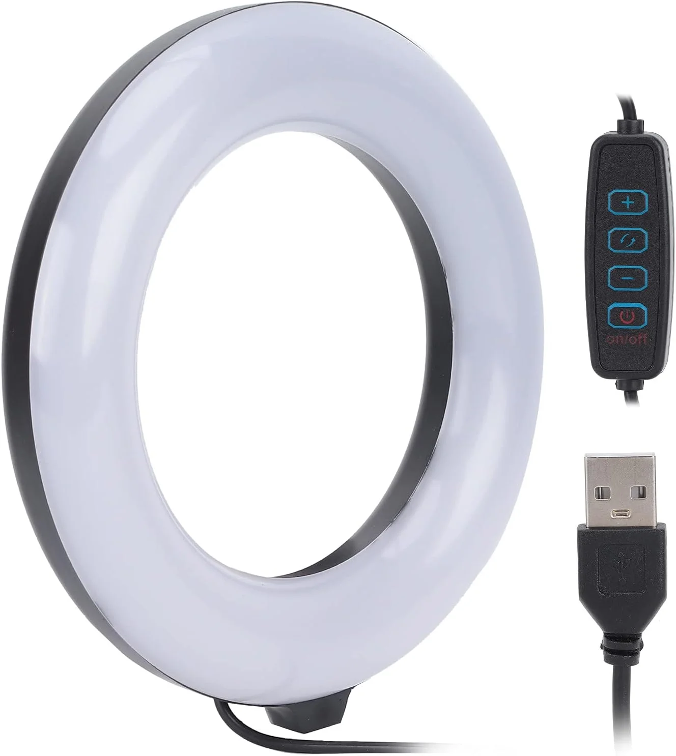 نور پرکننده، نور LED با 10 سطح روشنایی، منبع تغذیه USB قابل تنظیم 3000-6000K برای ویدیو نور پرکننده، نور LED با 10 سطح روشنایی، منبع تغذیه USB قابل تنظیم 3000-6000K برای ویدیو