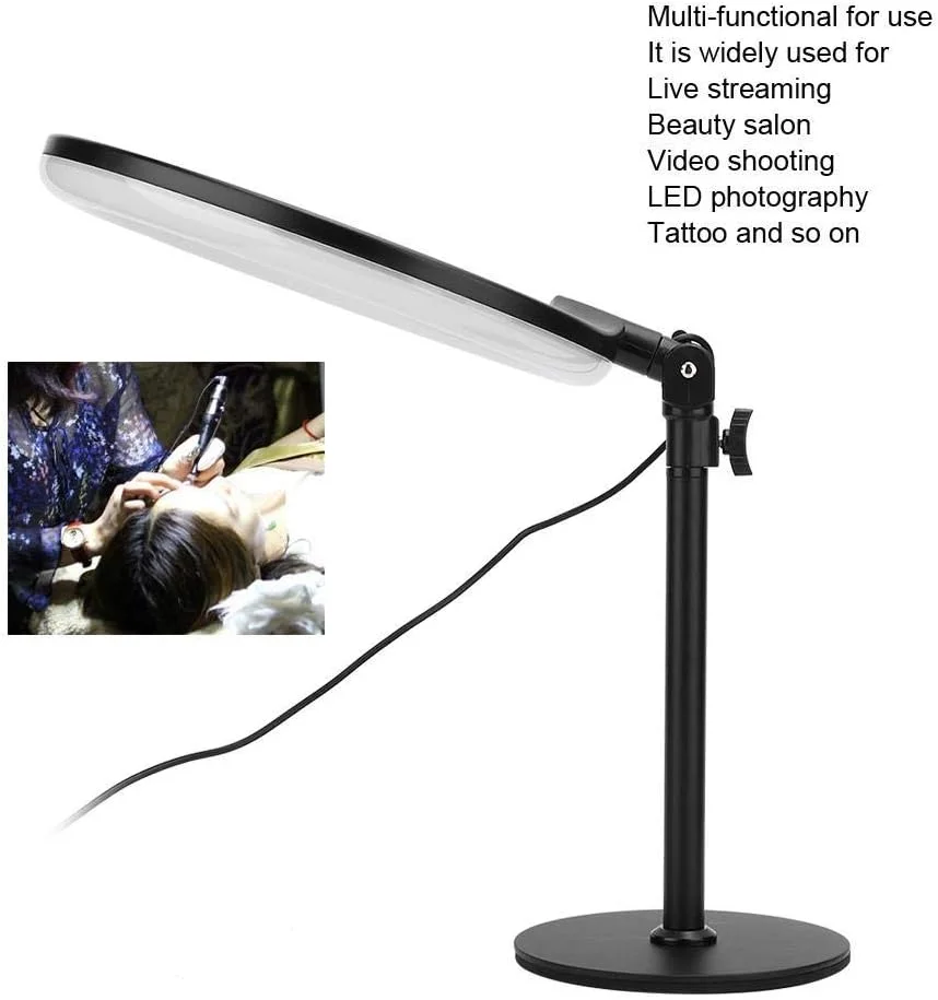 حلقه نور ال ای دی، حلقه نور ال ای دی مناسب سالن های زیبایی و تاتو، دارای 3 حالت نور برای پخش زنده و ویدیوهای یوتیوب، کیت لامپ عکاسی