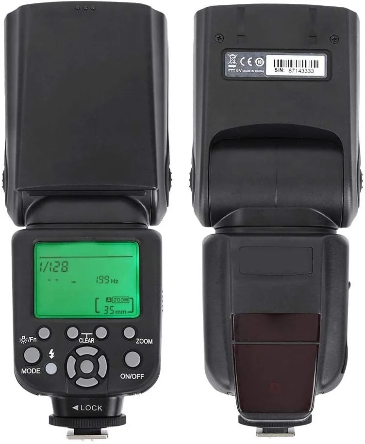 فلاش دوربین GQCQGS مدل TR-982II TTL 1/8000 بی‌سیم مستر اسلیو اسپیدلایت برای دوربین SLR