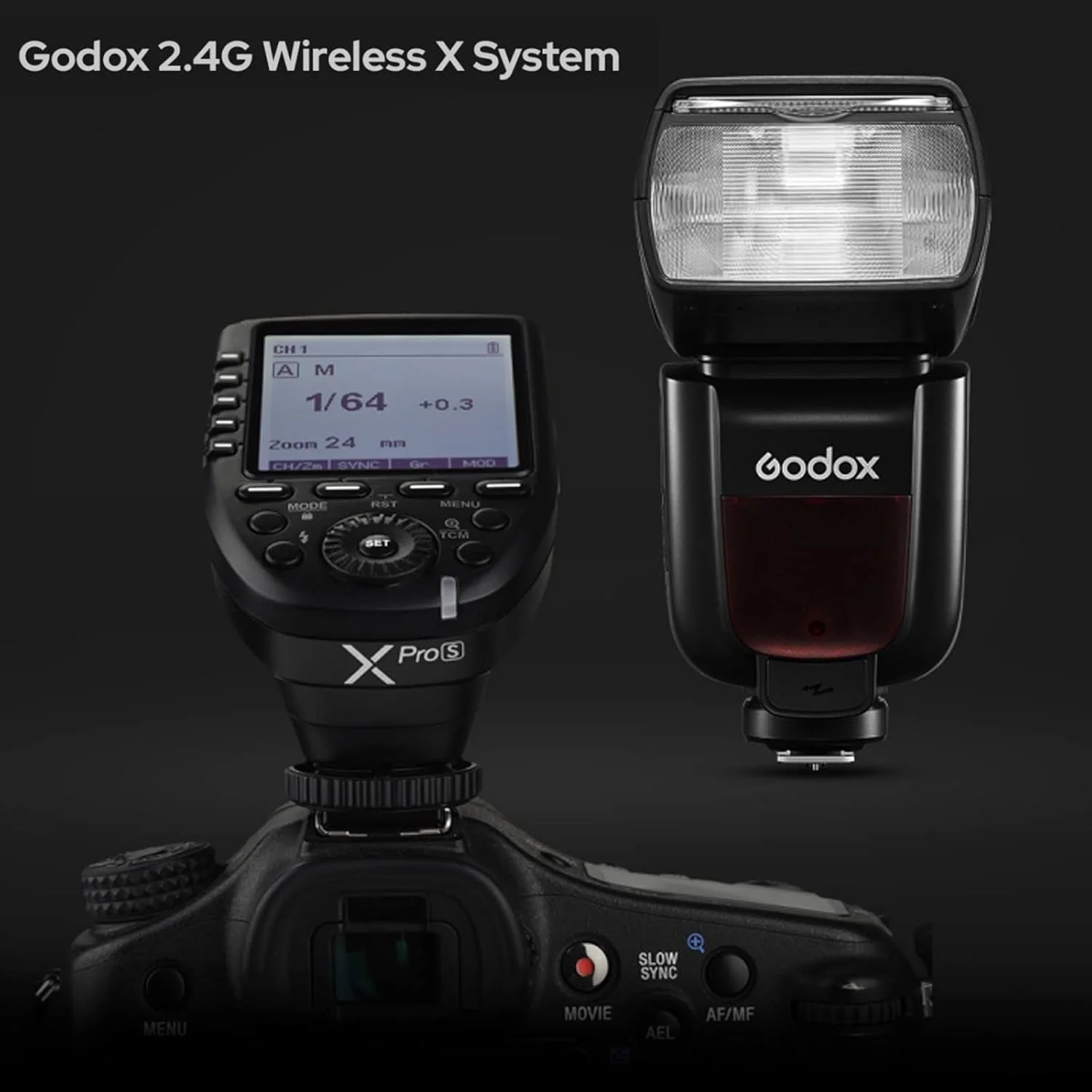 فلاش دوربین GODOX TT685II-C برای Canon Speedlight، فلاش E-TTL Speedlite با همگام‌سازی سرعت بالا، سازگار با سیستم بی‌سیم 2.4G X برای فلاش Canon 5D Mark IV 6D Mark II 7D 90D 250D R5 850D (TT685C ارتقا یافته)