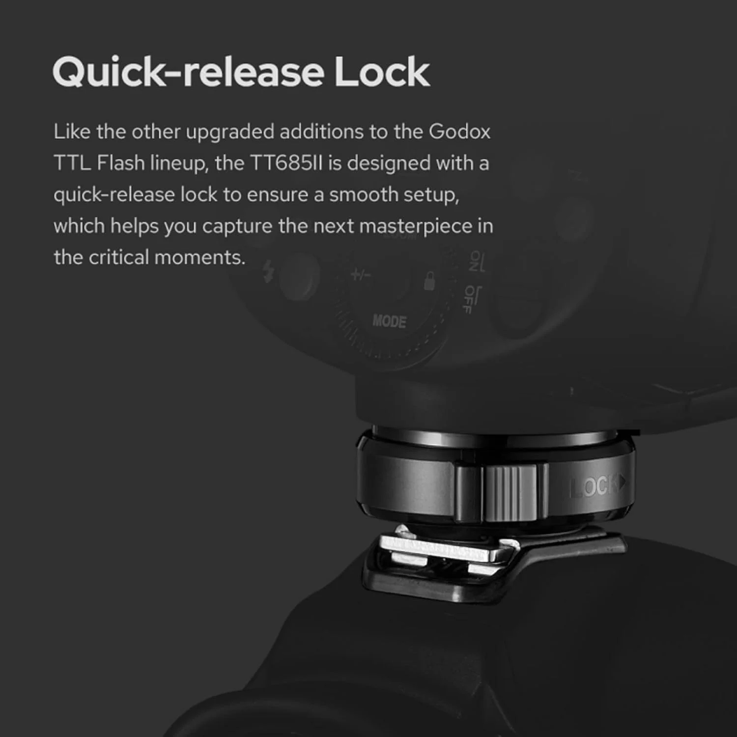 فلاش دوربین TT685IIS TT685II-S TTL برای دوربین های سونی، فلاش دوربین با سرعت بالا HSS 1/8000s GN60 2.4G انتقال بی سیم سازگار با دوربین های DSLR سونی (نسخه ارتقا یافته TT685-S)