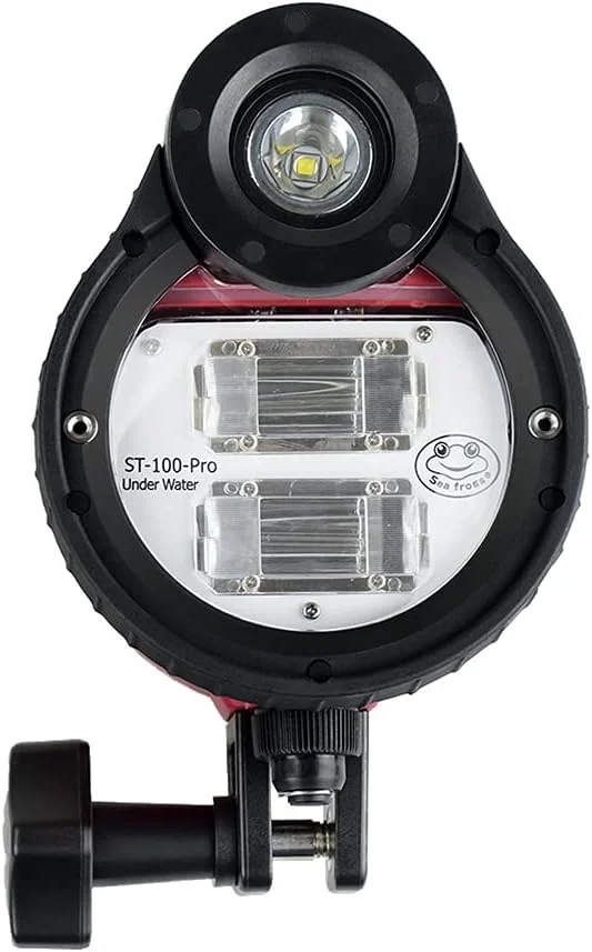 فلاش استروب Domary مدل ST-100-Pro، نور غواصی ضد آب تا عمق 100 متر، 5600K به همراه کابل نوری و محفظه برای عکاسی زیر آب