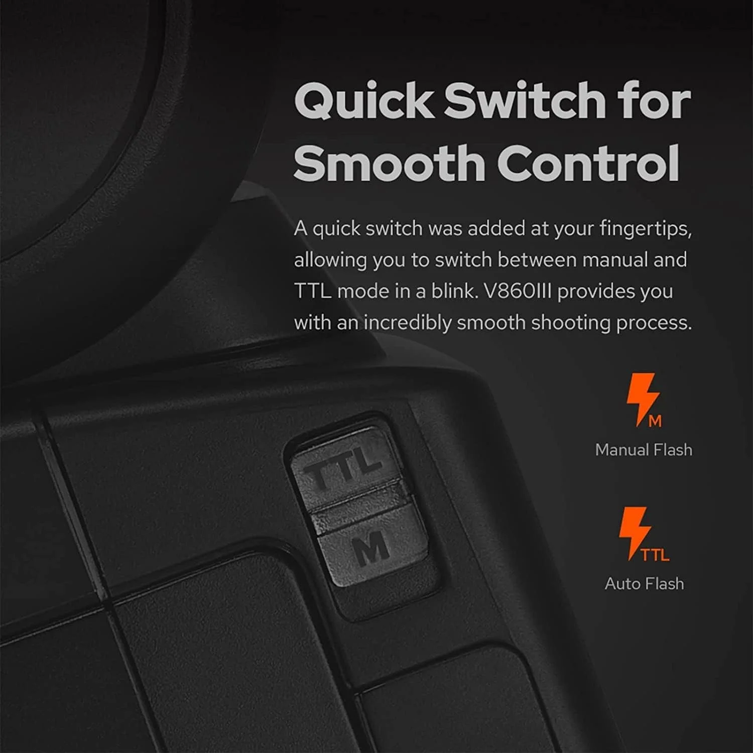 فلاش دوربین گودکس V860III-S برای دوربین سونی، 76 وات، 2.4G TTL HSS 1/8000 ثانیه، 480 فلاش با قدرت کامل، باتری لیتیوم یونی 2600 میلی آمپر ساعتی، زمان بازیافت 0.01-1.5 ثانیه، لامپ مدلینگ LED با 10 سطح