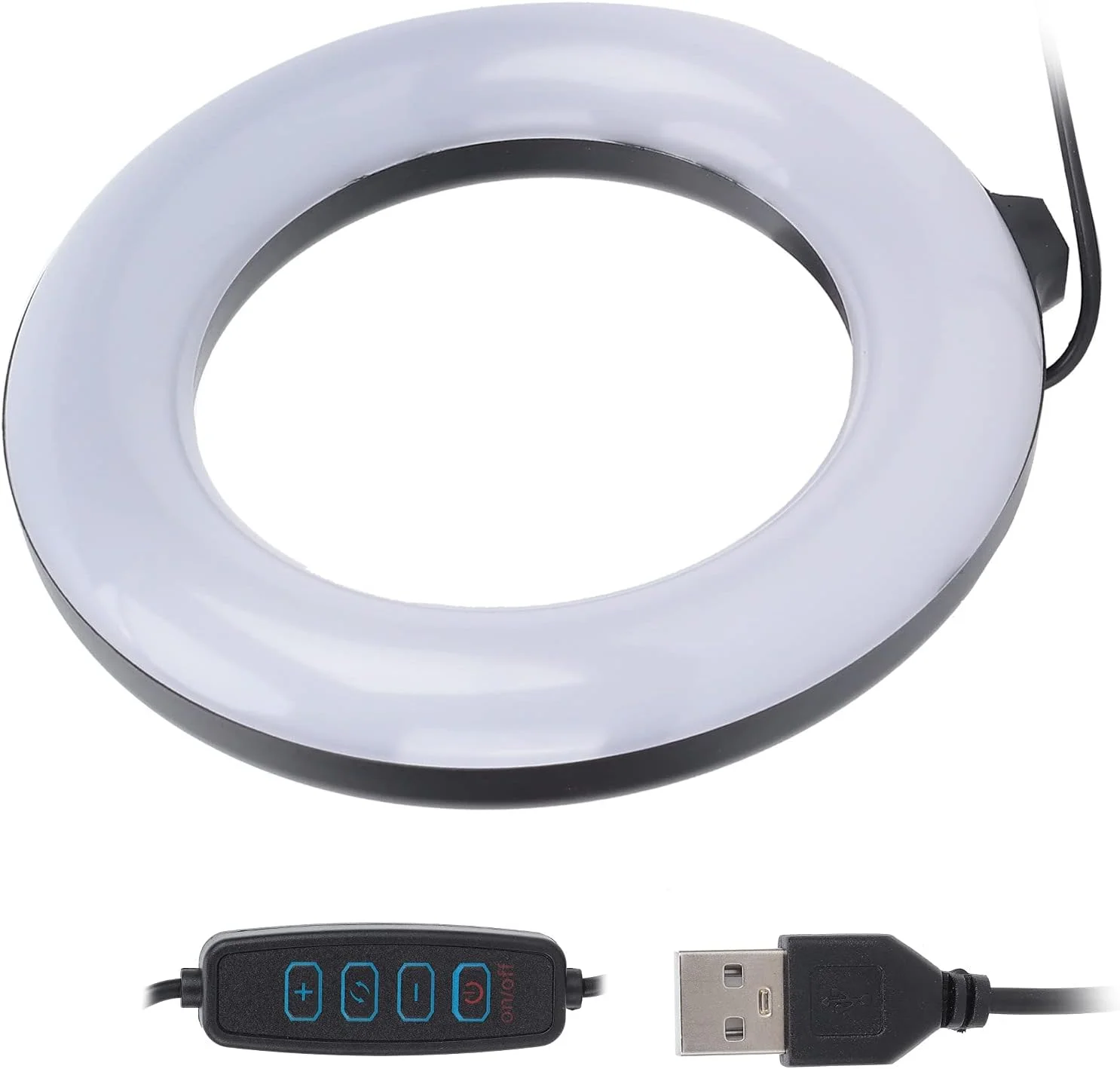 چراغ حلقه ای پر کننده Folany، چراغ پر کننده حلقه ای 5 واتی با دمای رنگ دوگانه، حمل آسان برای فیلمبرداری