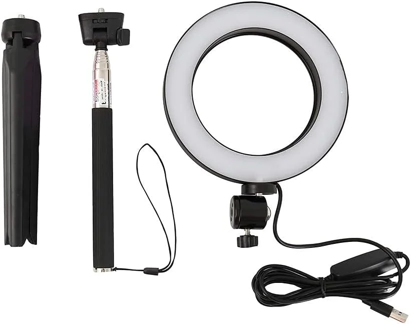 نور حلقه ای LED با پایه 40 وات 5500K دارای 3 حالت نورپردازی قابل تنظیم برای دوربین، تلفن هوشمند، ویدیوهای یوتیوب و استودیو