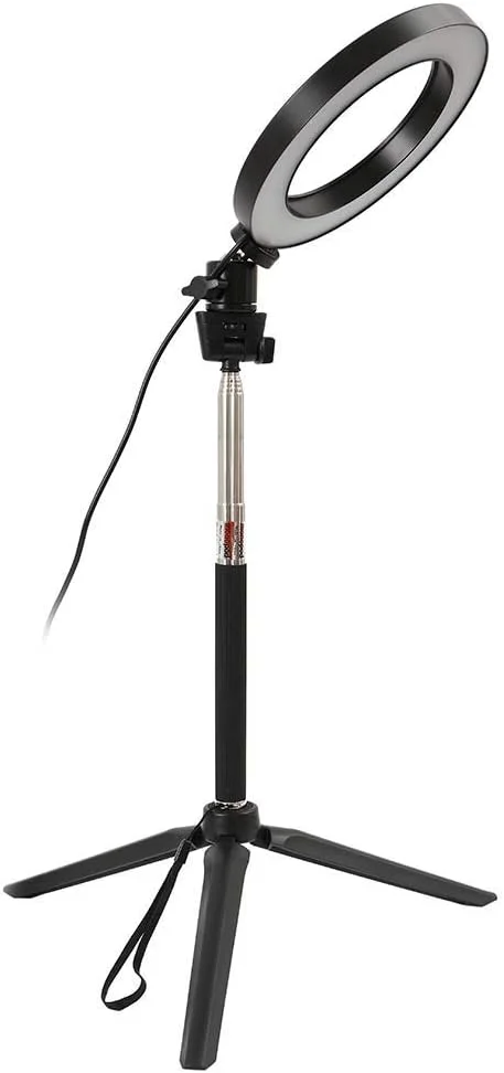 نور حلقه ای LED با پایه 40 وات 5500K دارای 3 حالت نورپردازی قابل تنظیم برای دوربین، تلفن هوشمند، ویدیوهای یوتیوب و استودیو