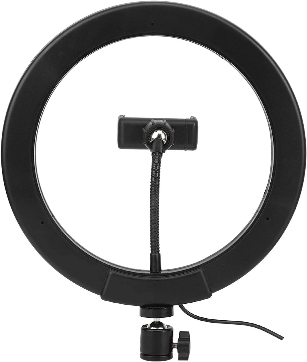 حلقه نور ال ای دی، حلقه نور مشکی، مناسب برای آرایش، عکاسی، پخش زنده و سلفی