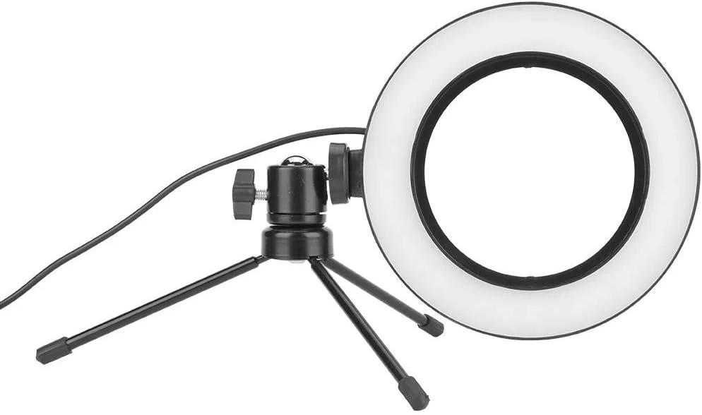 حلقه نور ال ای دی، نور مکمل ویدئویی USB، لوازم جانبی عکاسی برای آرایش و پخش زنده با پلتفرم کروی