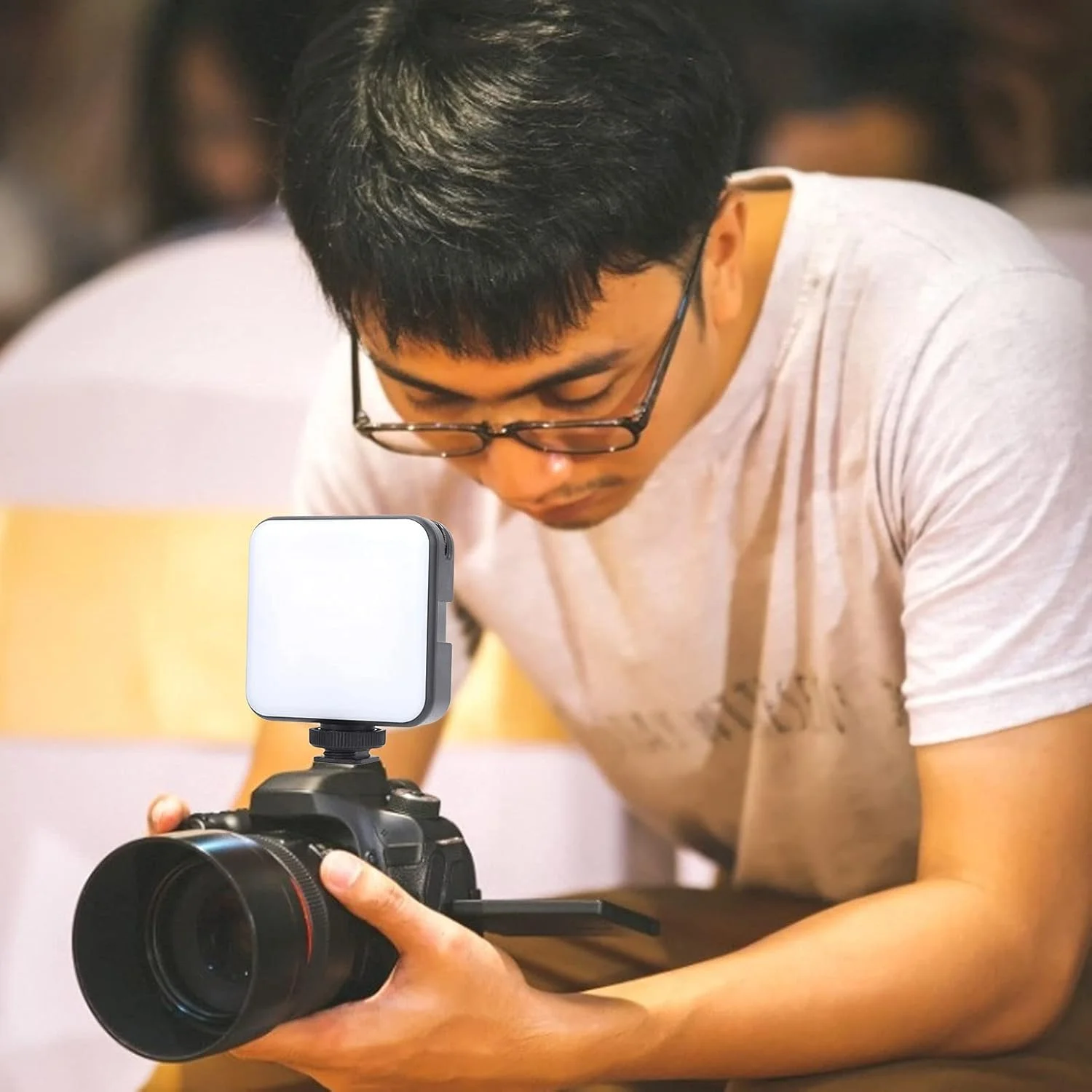 نور حلقه ای سلفی، چراغ های عکاسی RGB قابل شارژ 2000 میلی آمپر ساعتی، 360 درجه تمام رنگی برای آرایش سلفی، پخش زنده و فیلمبرداری