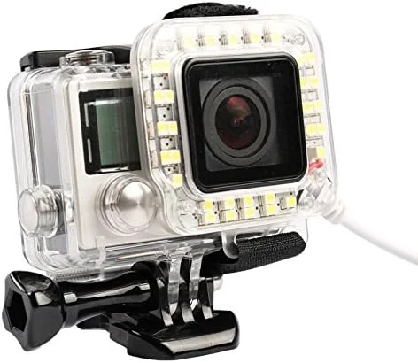 نور فلش LED حلقه ای لنز USB برای فیلمبرداری در شب برای GoPro HERO4 / 3+