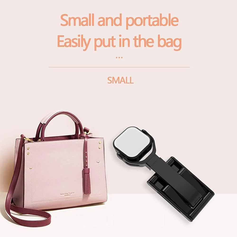 پایه نگهدارنده گوشی با نور تکمیلی، پایه تاشو تلفن همراه با نور تکمیلی برای کنفرانس ویدیویی، پایه چراغ سلفی برای پخش زنده و ویدیو کوتاه