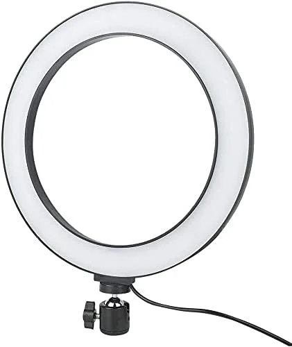 چراغ LED قابل اعتماد، چراغ LED بادوام و کاربردی با نور یکنواخت، مناسب برای پخش زنده، آرایش و مانیکور (پلاستیکی) (رنگ: پلاستیکی)