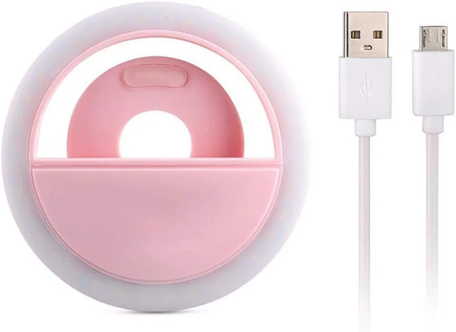 نور حلقه ای سلفی LED، نور کمکی دوربین USB با 3 سطح روشنایی، نورپردازی مکمل تلفن همراه برای پخش زنده و آرایش نور حلقه ای سلفی LED، نور کمکی دوربین USB با 3 سطح روشنایی، نورپردازی مکمل تلفن همراه برای پخش زنده و آرایش