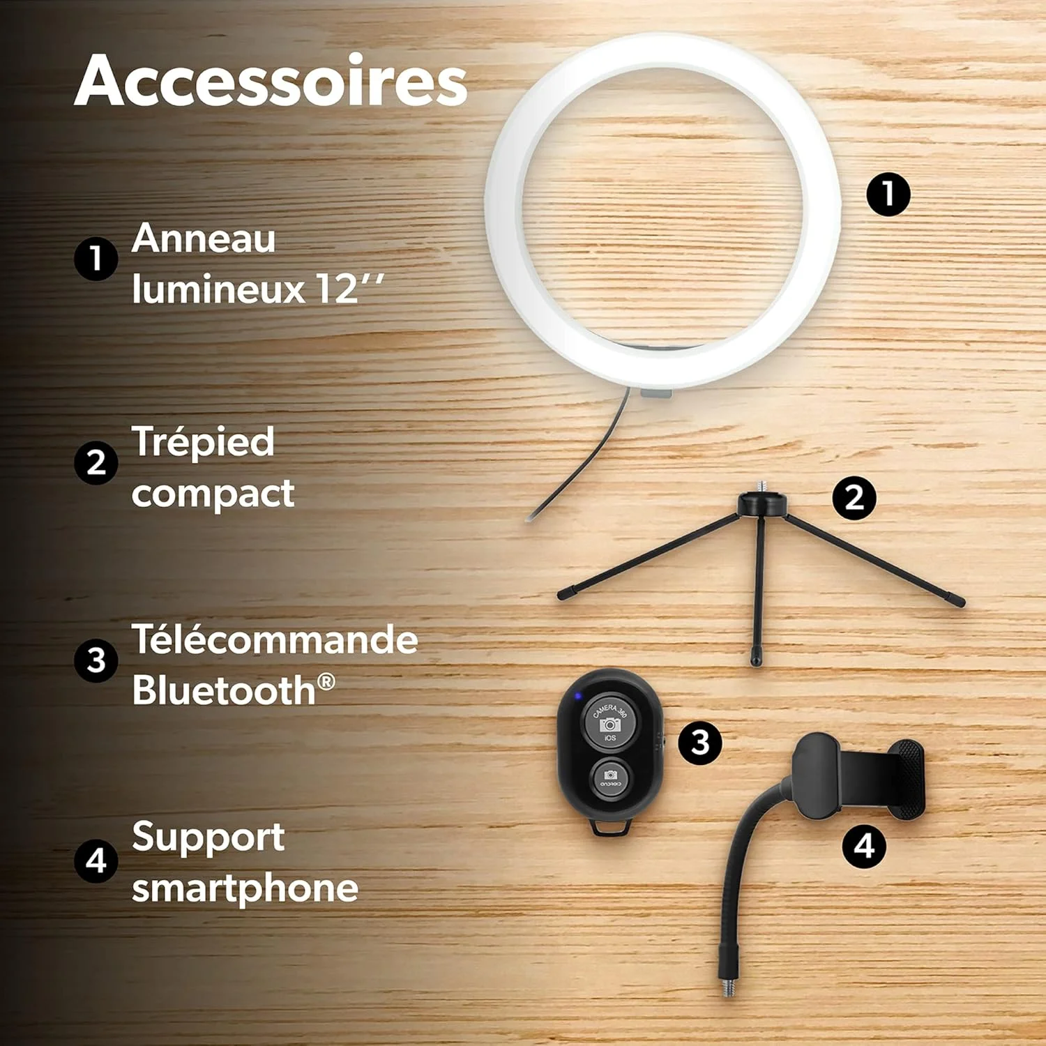 حلقه نور ال ای دی T'nB با قطر 10 اینچ