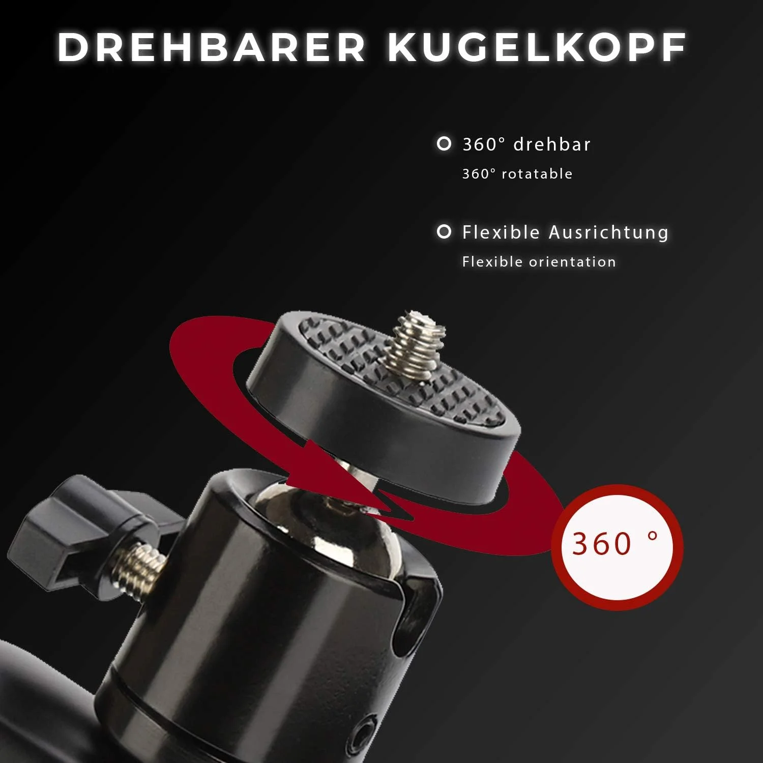 گیره نگهدارنده سه پایه Gelid Solutions LUX با سر توپی، لوازم جانبی برای رینگ لایت Gelid Solutions