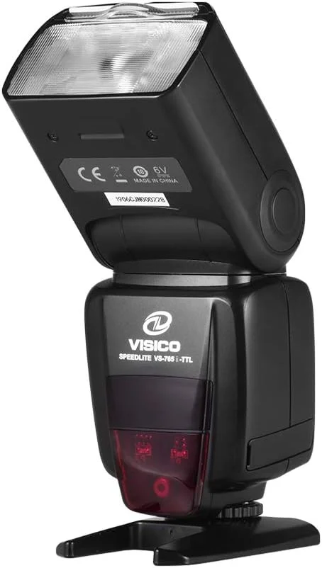 فلاش دوربین عکاسی Douself Speedlite TTL با سیستم فعال‌سازی بی‌سیم 2.4G داخلی و همگام‌سازی پرسرعت 1/8000 ثانیه به همراه صفحه نمایش LCD و کفشک اتصال برای Nikon D5600 D5500 D5300 D3500 D7000 D7100 D7200 D800 D850 D600