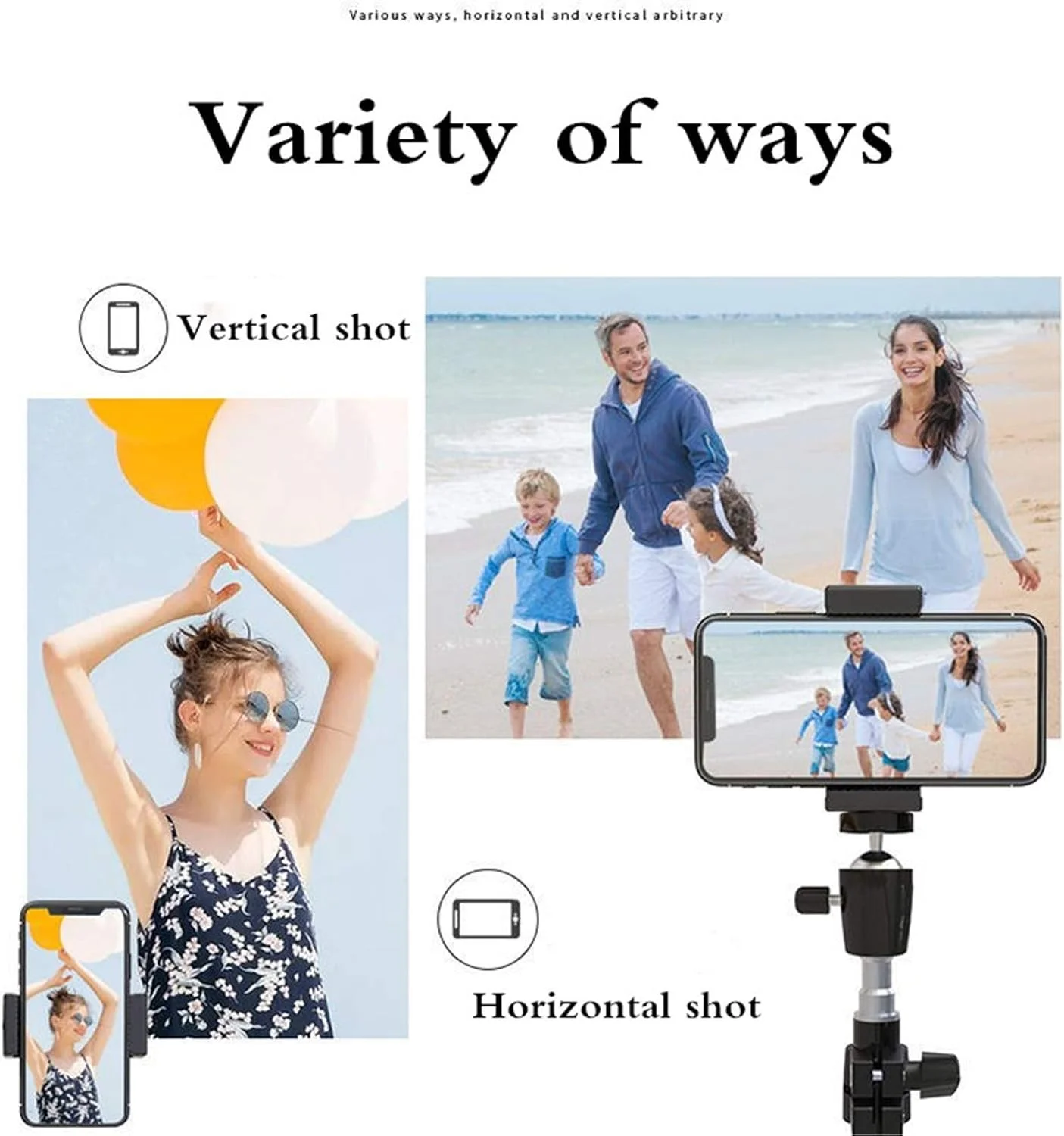 حلقه نور ال ای دی YCDZ با پایه سه پایه، حلقه نور 10 اینچی با قابلیت تنظیم نور، 3 حالت رنگ و 10 روشنایی، تغذیه از طریق USB، نگهدارنده تلفن برای پخش زنده، آرایش، دوربین، سلفی (160 سانتی متر)