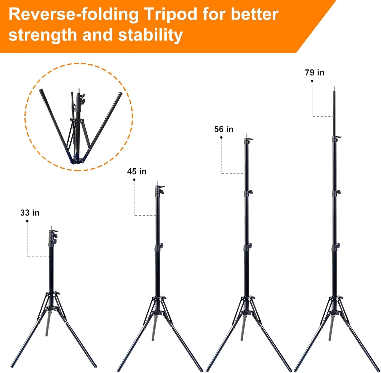 حلقه نور MOUNTDOG 18 اینچ 48 سانتی متر 55 وات 240 لامپ LED، حلقه نور دایره ای پیوسته قابل تنظیم با پایه، دمای رنگ قابل تنظیم، آینه دوربین، نورپردازی برای آرایش، ویدیوهای یوتیوب، همراه با کنترل از راه دور بلوتوث