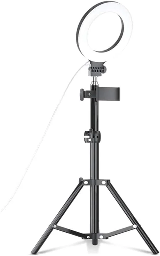 نور حلقه ای ال ای دی SHYYL، نور پرکننده 6.2 اینچی با سه پایه، 3 حالت رنگی قابل تنظیم، برای ویدیوهای یوتیوب، سلفی، آرایش، پخش زنده، ولاگ، عکاسی، 50 سانتی متر نور حلقه ای ال ای دی SHYYL، نور پرکننده 6.2 اینچی با سه پایه، 3 حالت رنگی قابل تنظیم، برای ویدیوهای یوتیوب، سلفی، آرایش، پخش زنده، ولاگ، عکاسی، 50 سانتی متر