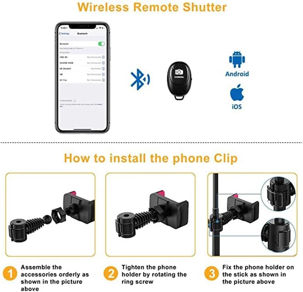 نور حلقه ای LED SHYYL، نور پرکننده 8 اینچی با سه پایه، منبع تغذیه USB، کم نور از راه دور، برای ویدئوهای یوتیوب، سلفی، آرایش، پخش زنده، ولاگ، دوربین، عکاسی نور حلقه ای LED SHYYL، نور پرکننده 8 اینچی با سه پایه، منبع تغذیه USB، کم نور از راه دور، برای ویدئوهای یوتیوب، سلفی، آرایش، پخش زنده، ولاگ، دوربین، عکاسی