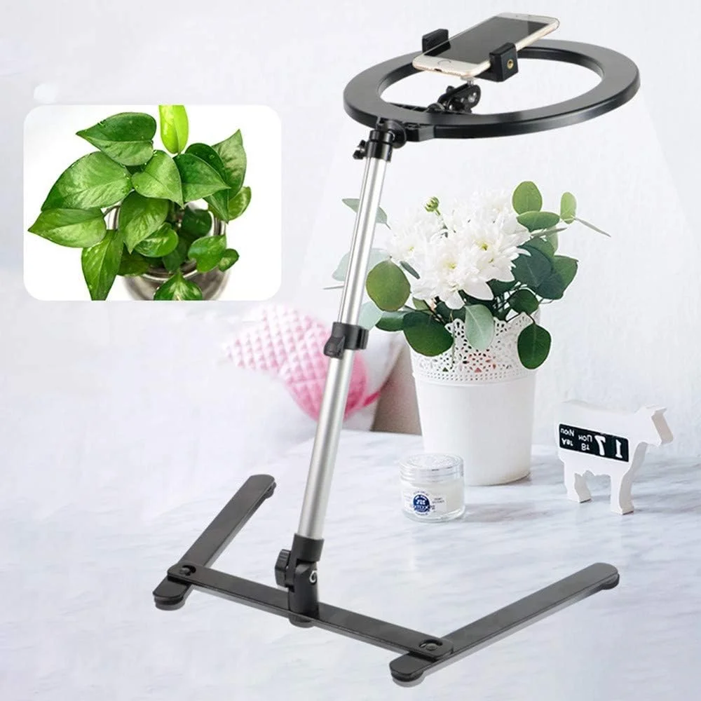 پایه نگهدارنده تاشو گوشی موبایل، مناسب برای عکسبرداری، فیلمبرداری چند منظوره، سه پایه نورپردازی زنده پایه نگهدارنده تاشو گوشی موبایل، مناسب برای عکسبرداری، فیلمبرداری چند منظوره، سه پایه نورپردازی زنده