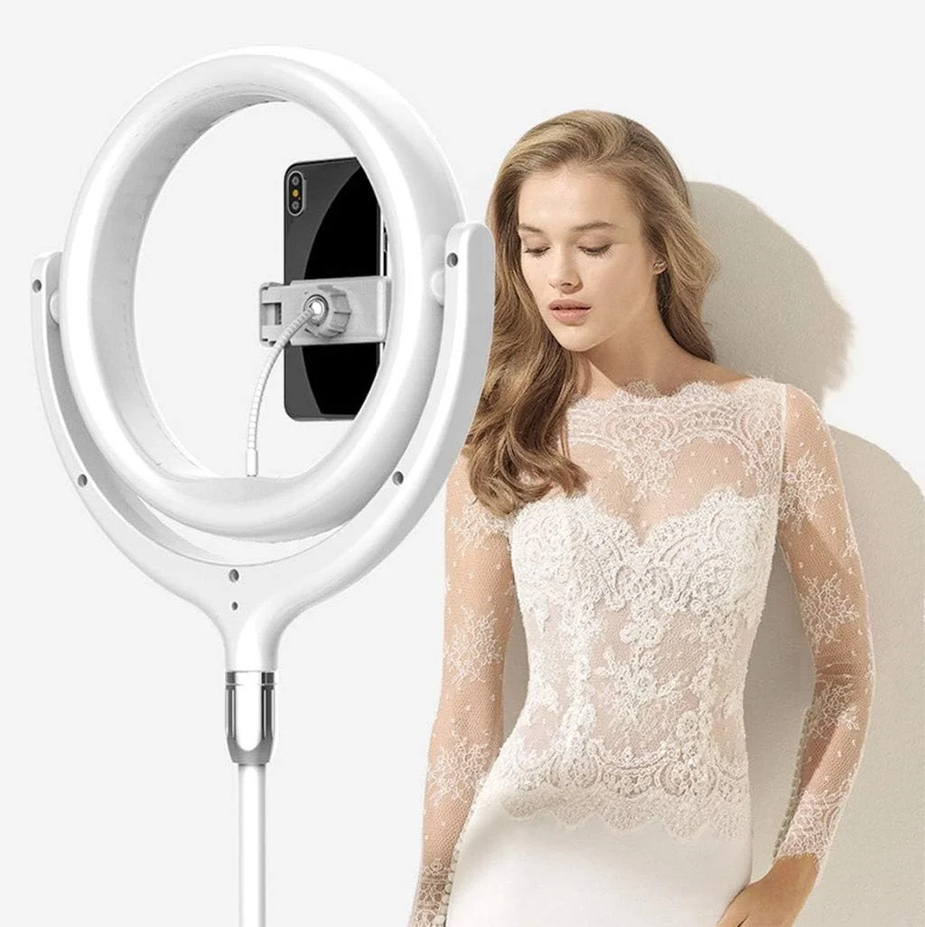 نور پرکننده سلف تایمر 30 سانتیمتری (دارای گیره تلفن داخلی)، چراغ حلقوی چرخشی 360 درجه یکپارچه، نور LED با کم نور شدن سه رنگ، میله جمع شونده، نور آرایش/پخش زنده/ویدیوی یوتیوب/نور فضای باز نور پرکننده سلف تایمر 30 سانتیمتری (دارای گیره تلفن داخلی)، چراغ حلقوی چرخشی 360 درجه یکپارچه، نور LED با کم نور شدن سه رنگ، میله جمع شونده، نور آرایش/پخش زنده/ویدیوی یوتیوب/نور فضای باز