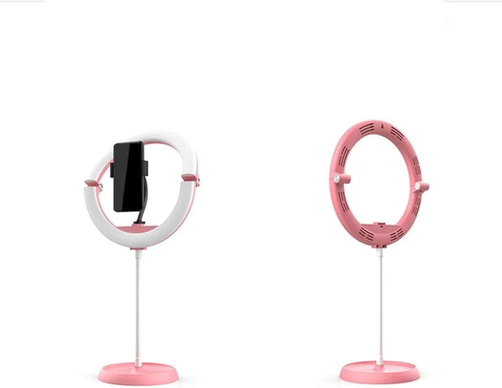 نور پرکننده تاشو 26 سانتیمتری (همراه با گیره تلفن)، چراغ حلقه ای LED با 3 حالت نور، 2700K-5600K قابل تنظیم، برای پخش زنده/TikTok/YouTube ویدیو/عکاسی/آرایش/نورپردازی نور پرکننده تاشو 26 سانتیمتری (همراه با گیره تلفن)، چراغ حلقه ای LED با 3 حالت نور، 2700K-5600K قابل تنظیم، برای پخش زنده/TikTok/YouTube ویدیو/عکاسی/آرایش/نورپردازی