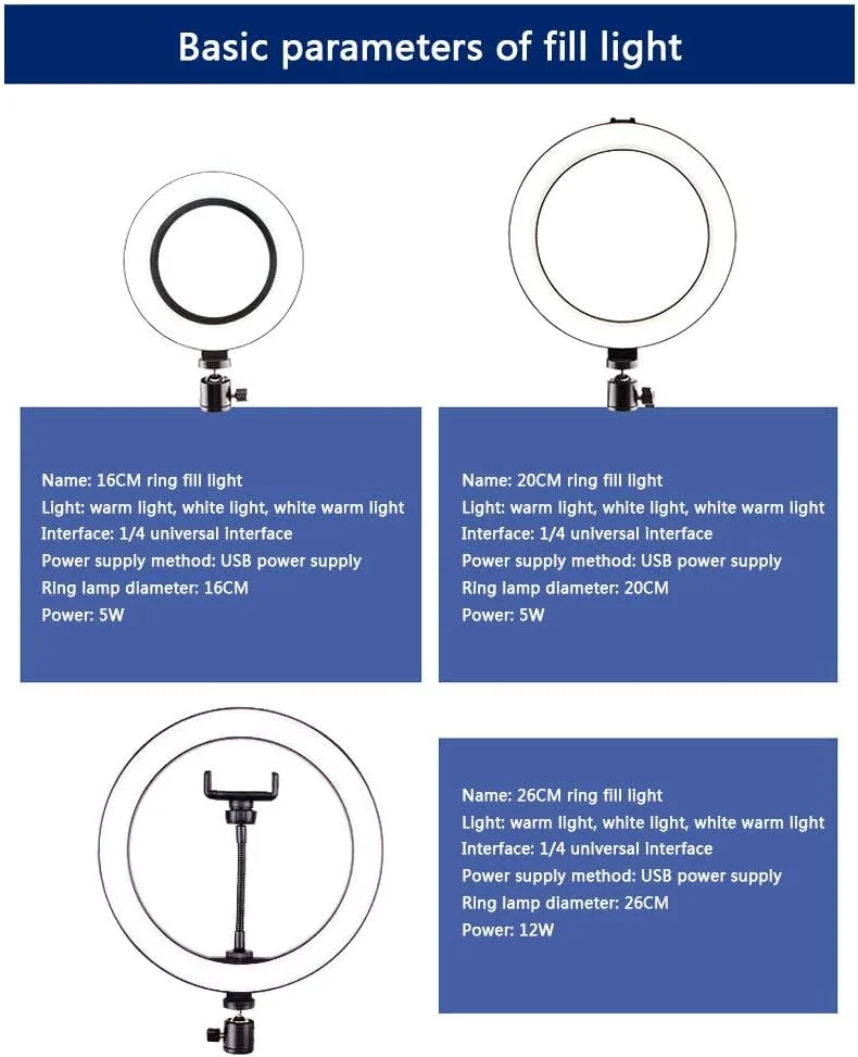 نور حلقه ای زیبایی رومیزی NANANA برای سلفی، پایه نگهدارنده مثلثی تلفن همراه برای پخش زنده در دفتر کار و آشپزخانه، نور حلقه ای کوچک LED دوربین برای فیلم/عکاسی یوتیوب [انتخاب های متعدد]، A